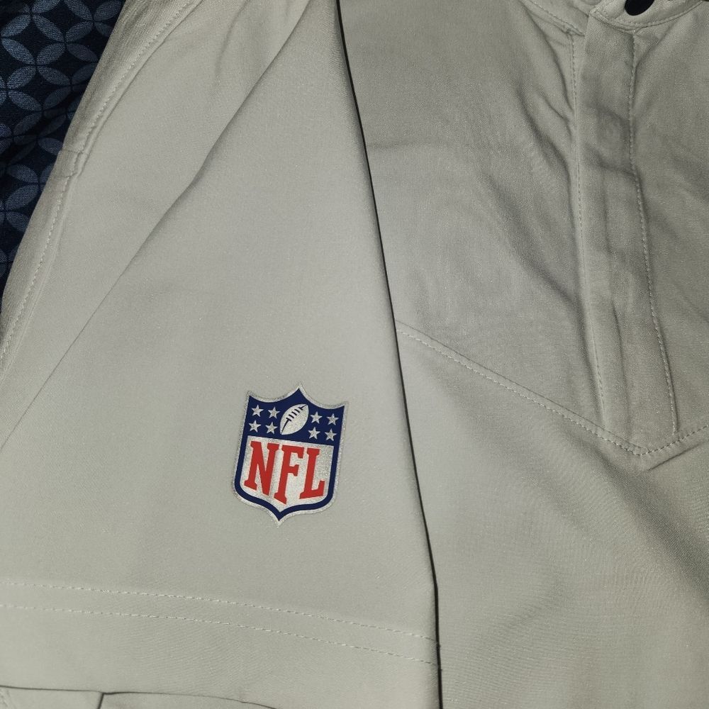 NIKE Men's Dallas Cowboys Sideline Lockup Performance Polo NWT Light Gray - Picture 6 of 10